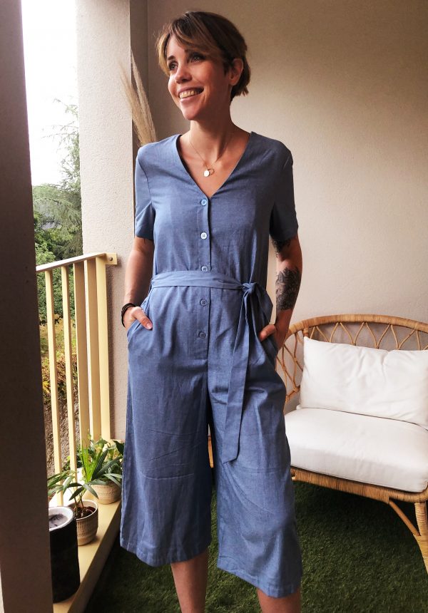 Combinaison Margueritte Bleu Jean ma fantaisie