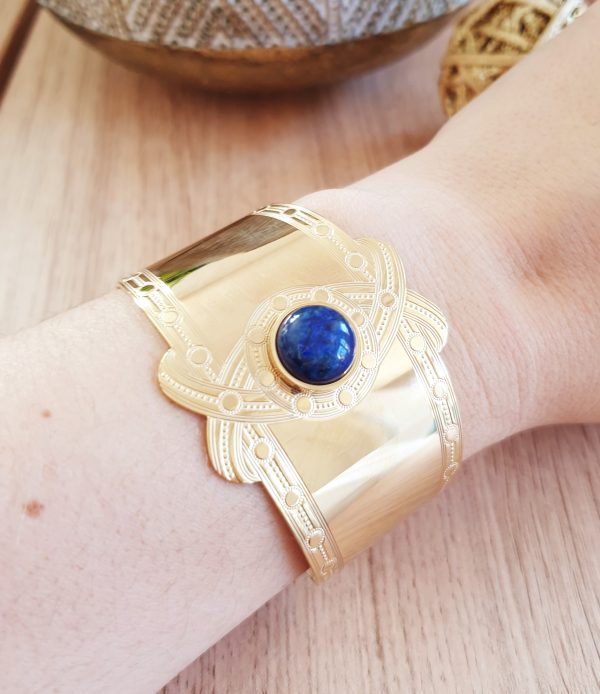 jonc néfertiti lapis lazuli omacoo