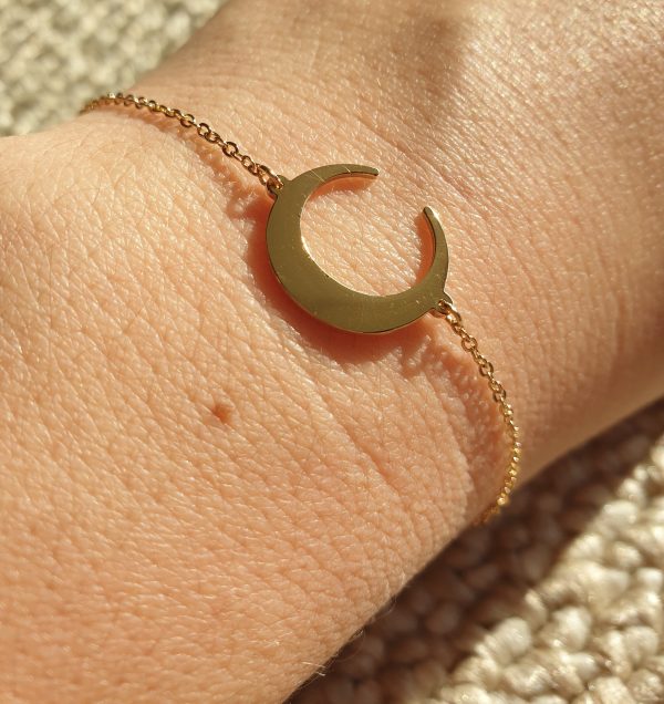 Bracelet Petite Lune Doré omacoo