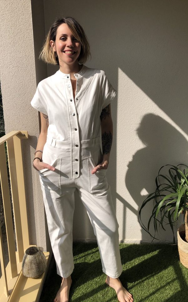 Combinaison Okayama blanc marque laure plus max 2