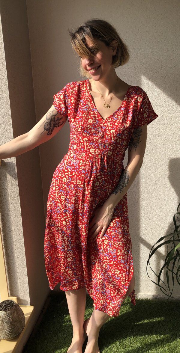 Robe Midi Bridget Rouge 2