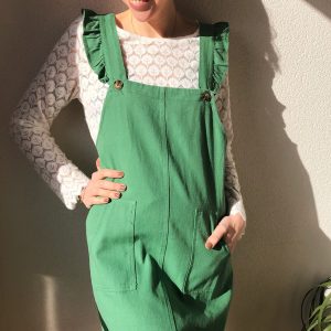 Robe Paloma Vert coton marque ycoo boutique ma fantaisie