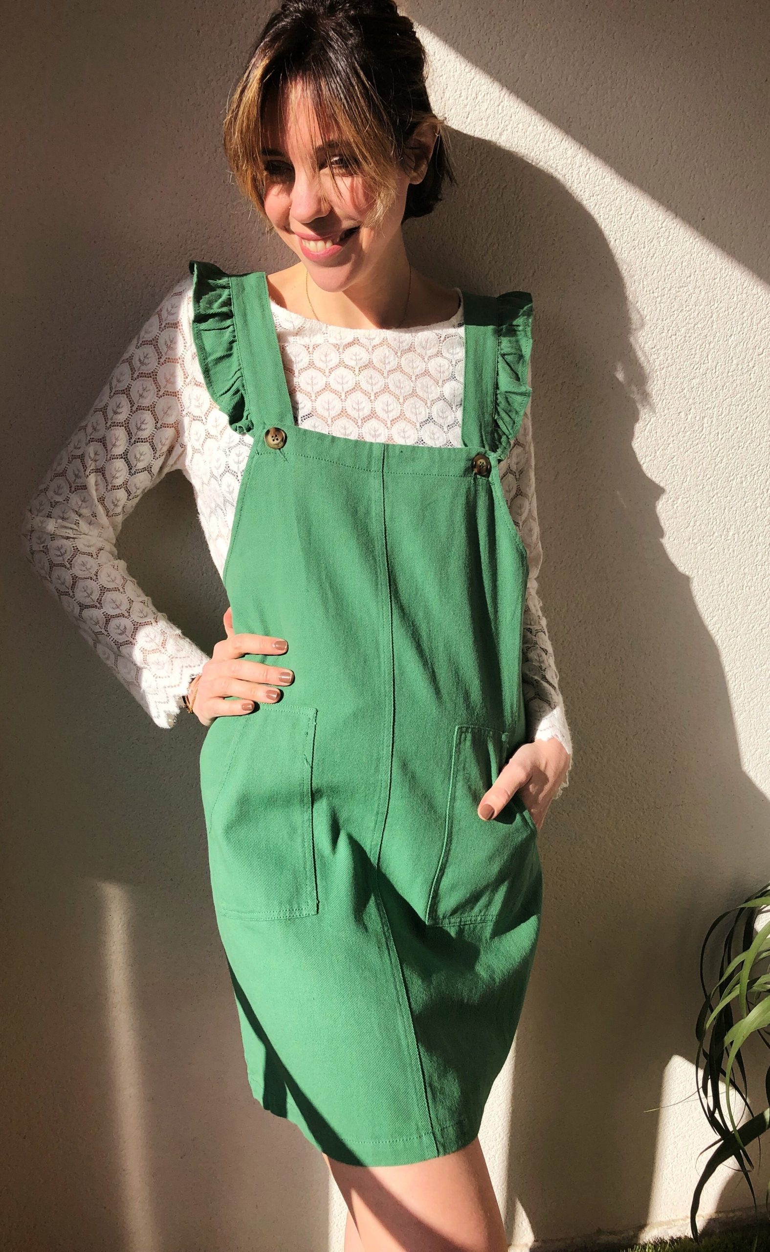Robe Paloma Vert coton marque ycoo boutique ma fantaisie
