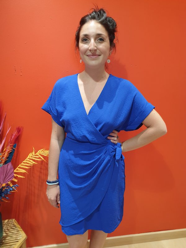 robe irina bleu electrique marque YCOO