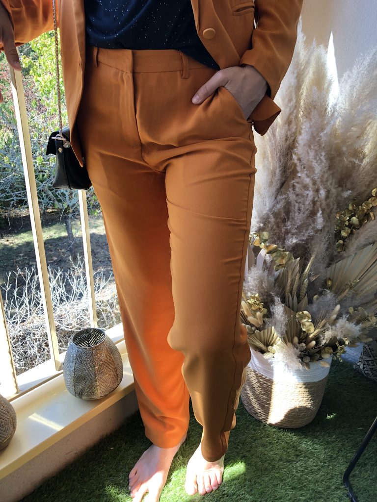 pantalon katnis orange marque la petite etoile