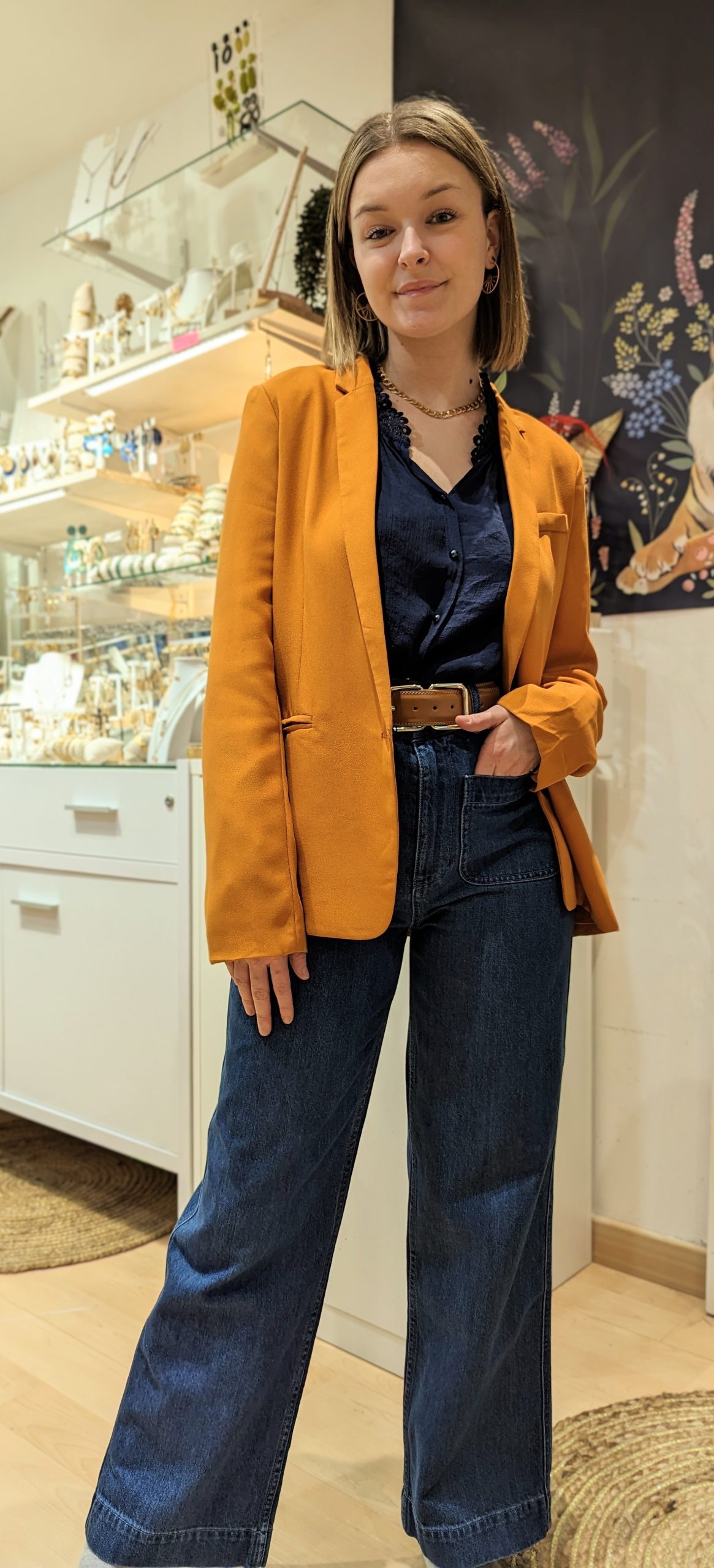 veste paga orange marque la petite etoile