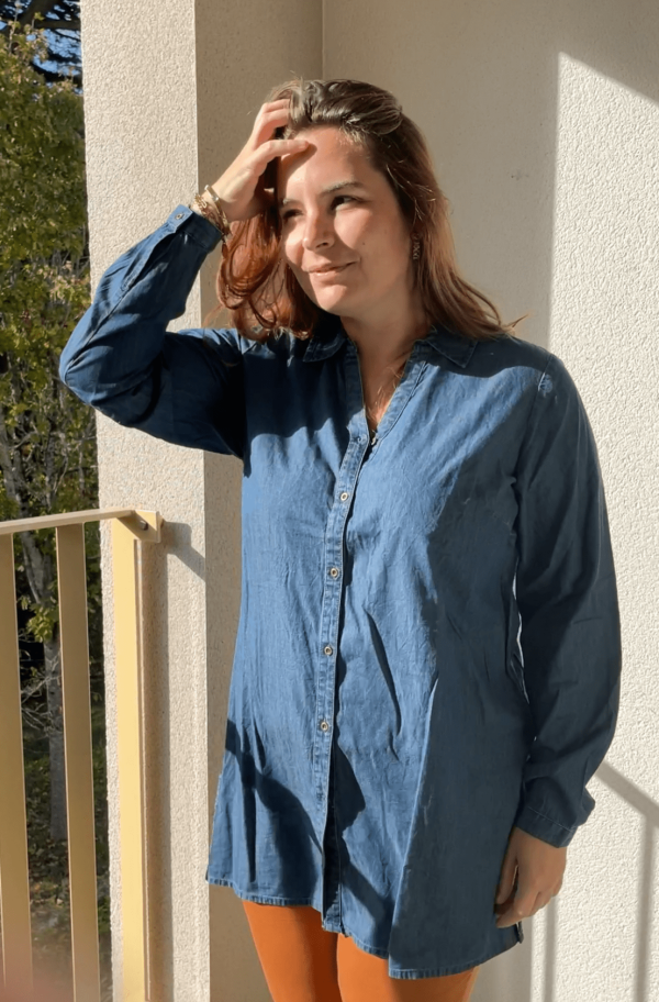 chemise jean tunique marque ciso grandes tailles