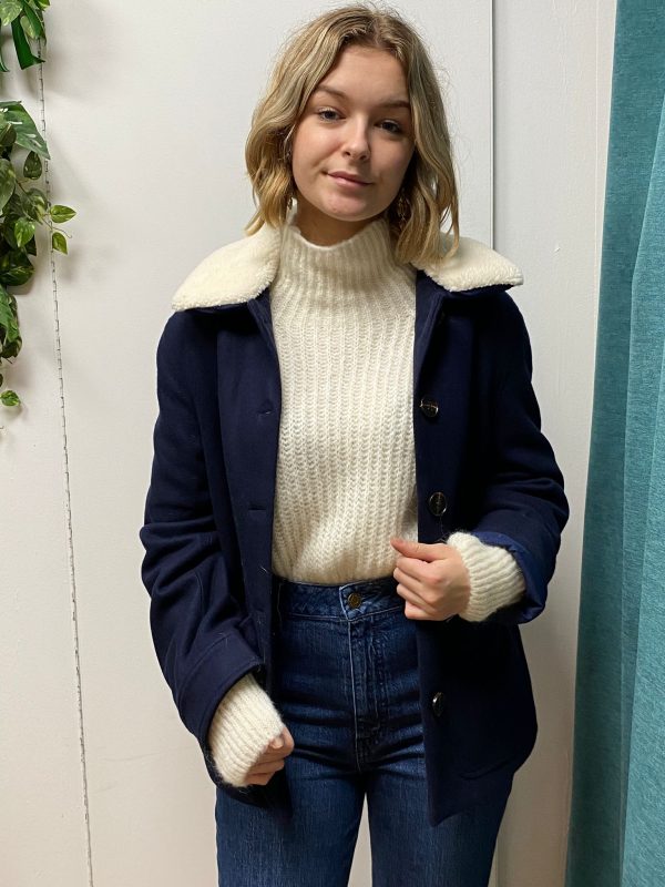 manteau vicia marine marque laure plus max