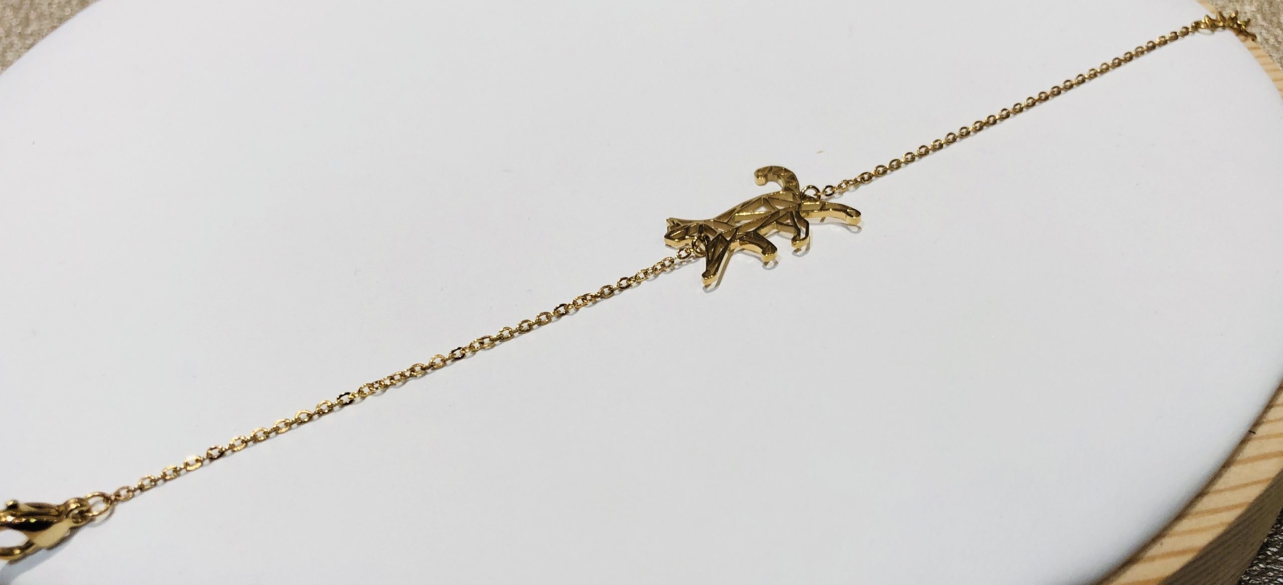 Bracelet chat Doré bijoux omacoo