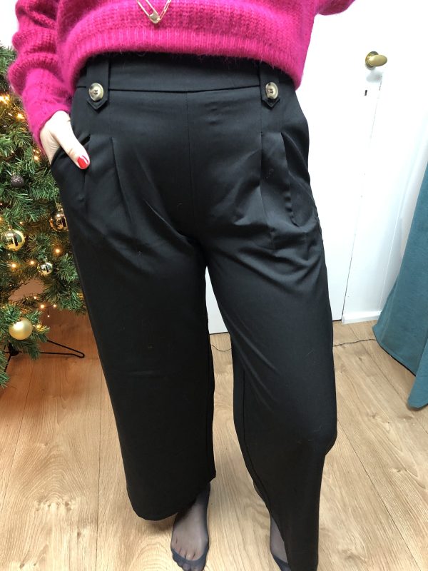 pantalon à pinces noir marque YCOO