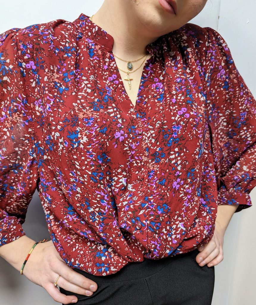 blouse valentine marque ycoo bordeaux