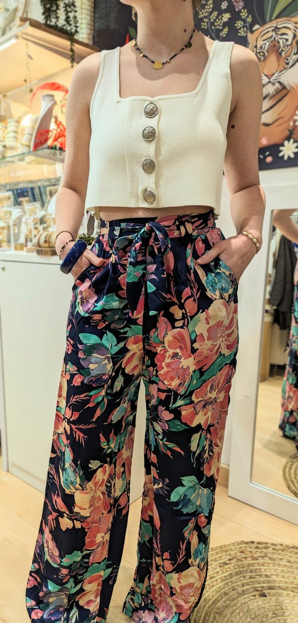 pantalon lydie marine marque ycoo
