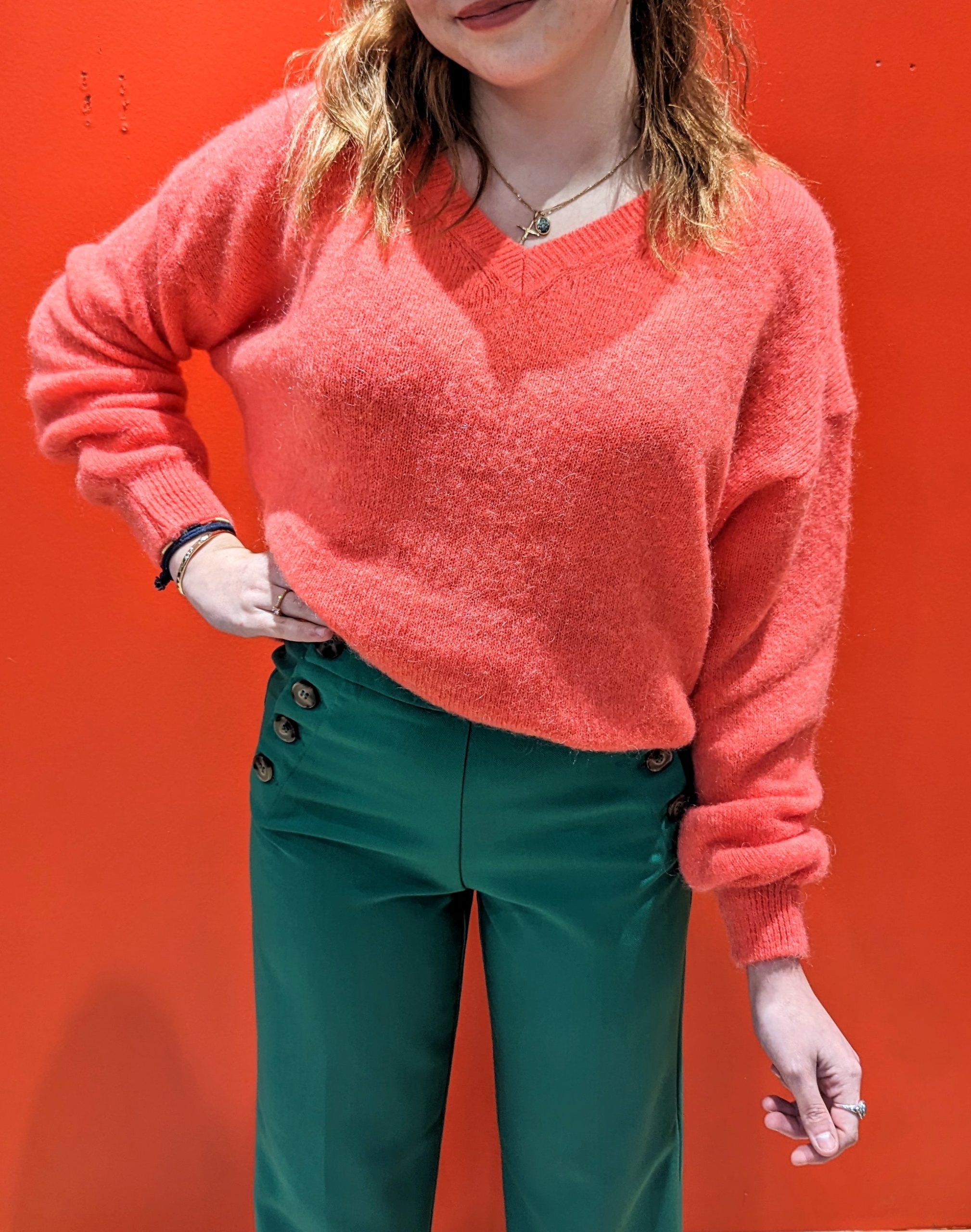 pull claire rouge marque ycoo