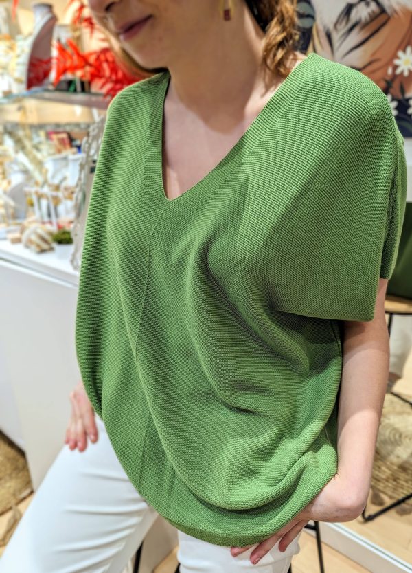 pull vejuju vert pomme marque an'ge