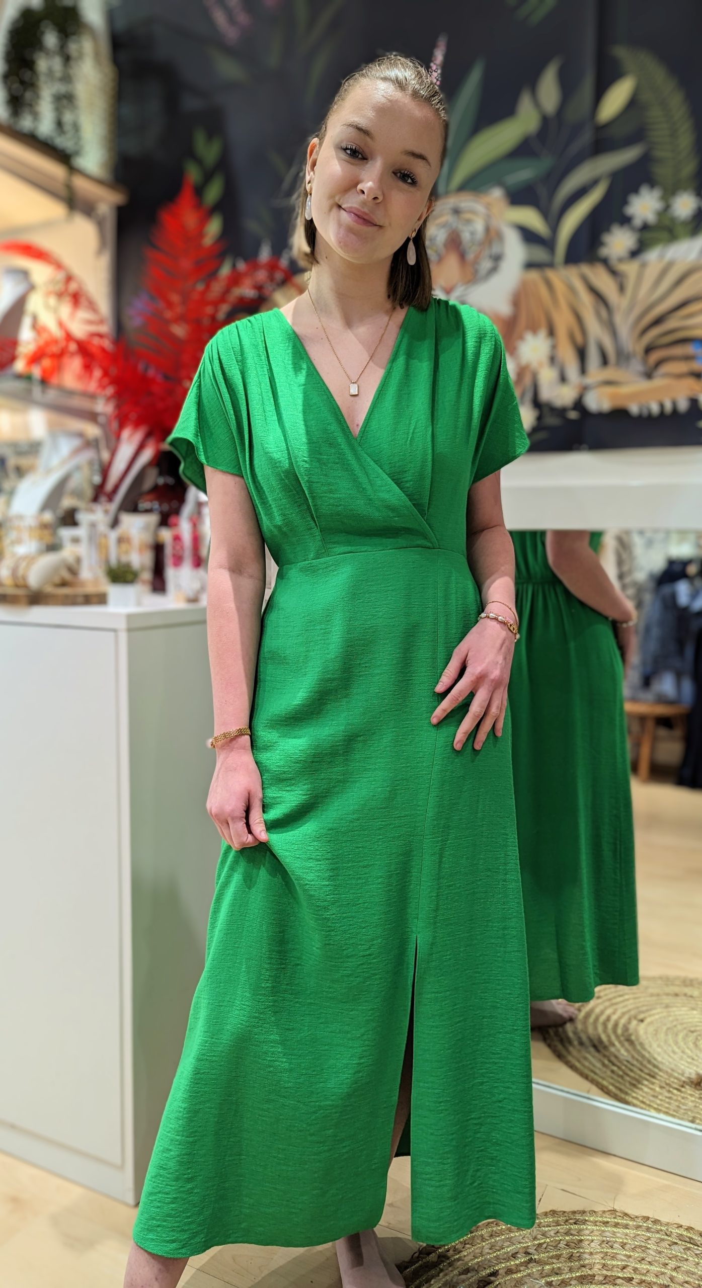 robe missy vert marque an'ge paris
