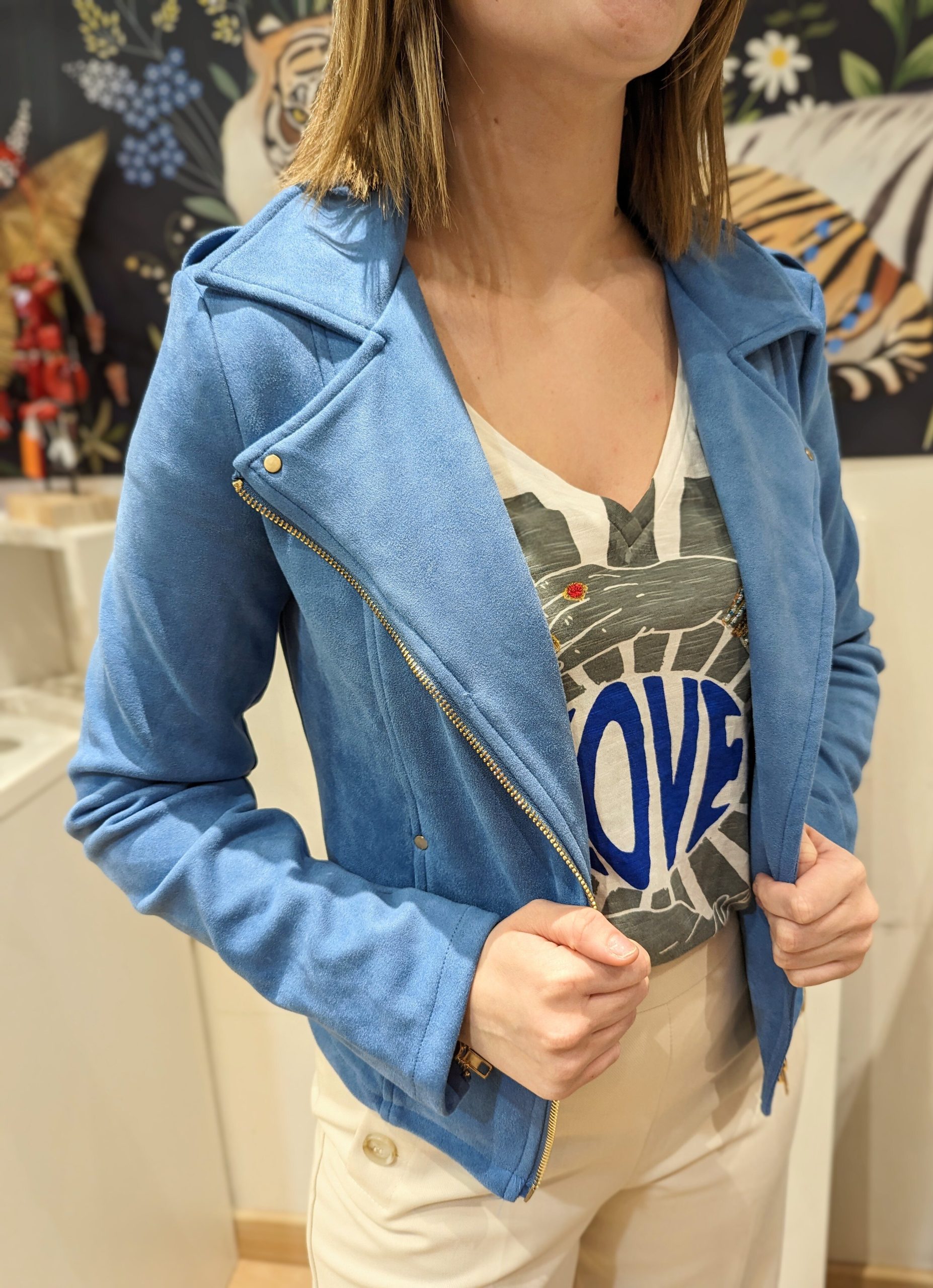 Perfecto Whitney bleu ciel MARQUE YCOO BOUTIQUE MA FANTAISIE