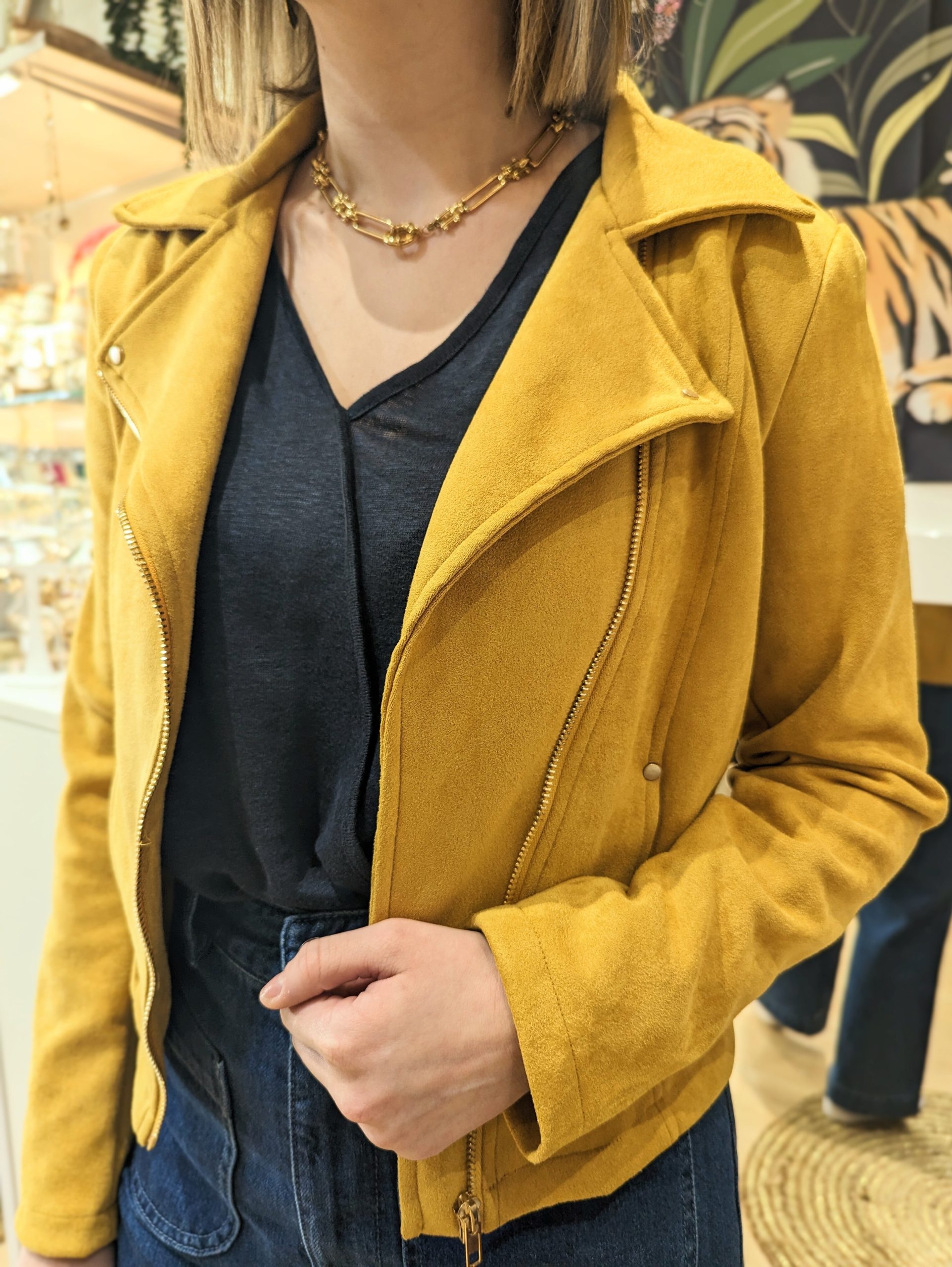 Perfecto Whitney jaune MARQUE YCOO BOUTIQUE MA FANTAISIE