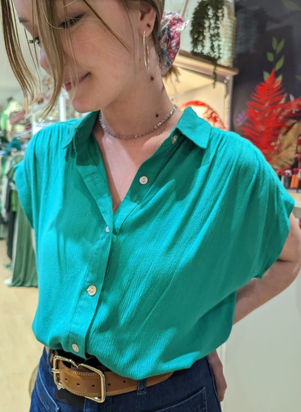 chemise levain vert marque garance