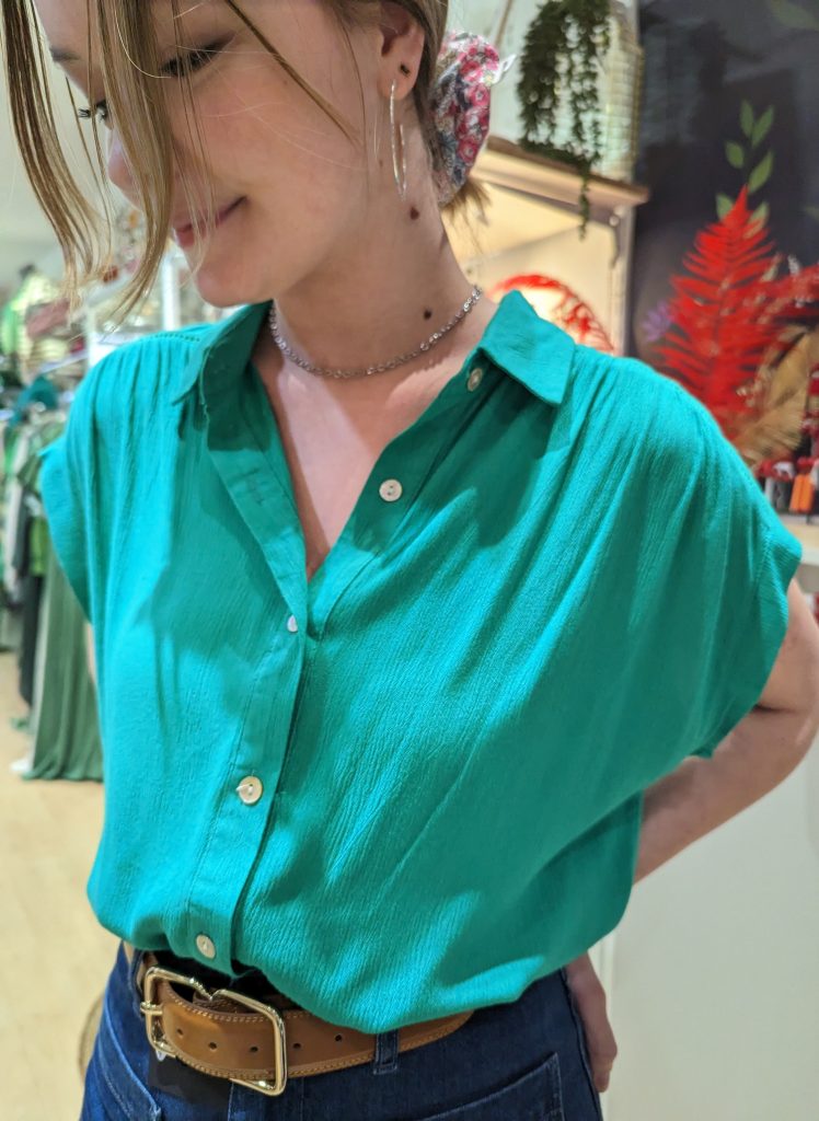 chemise levain vert marque garance