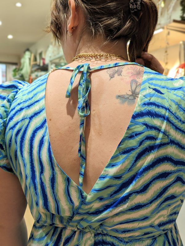 robe courte bleu grandes tailles