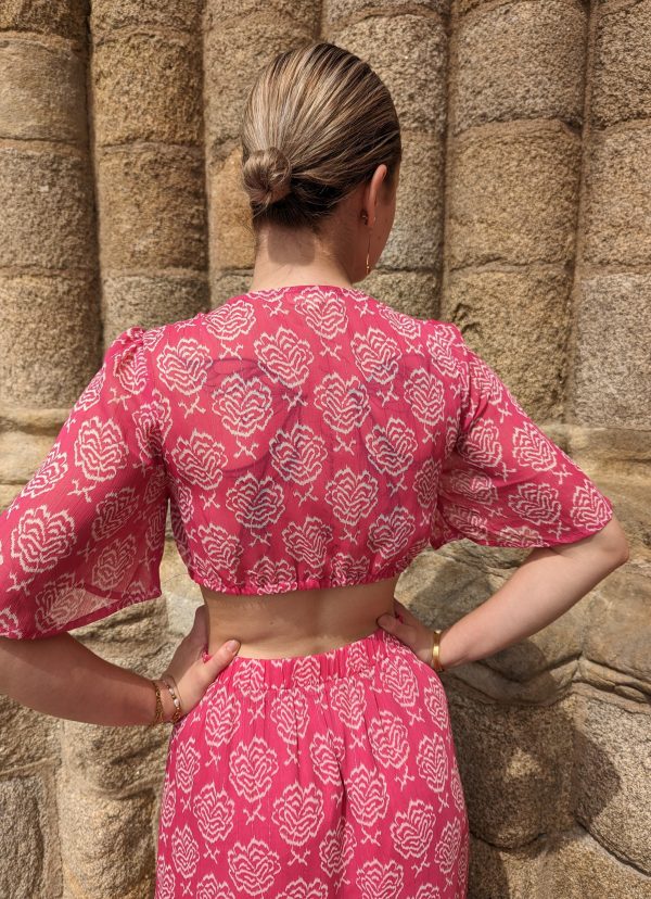 robe longue luna cut out fuchsia dos nu marque ycoo