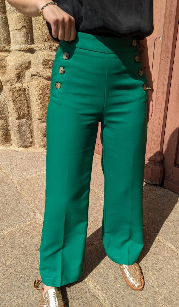 Pantalon Amanda vert marque YCOO