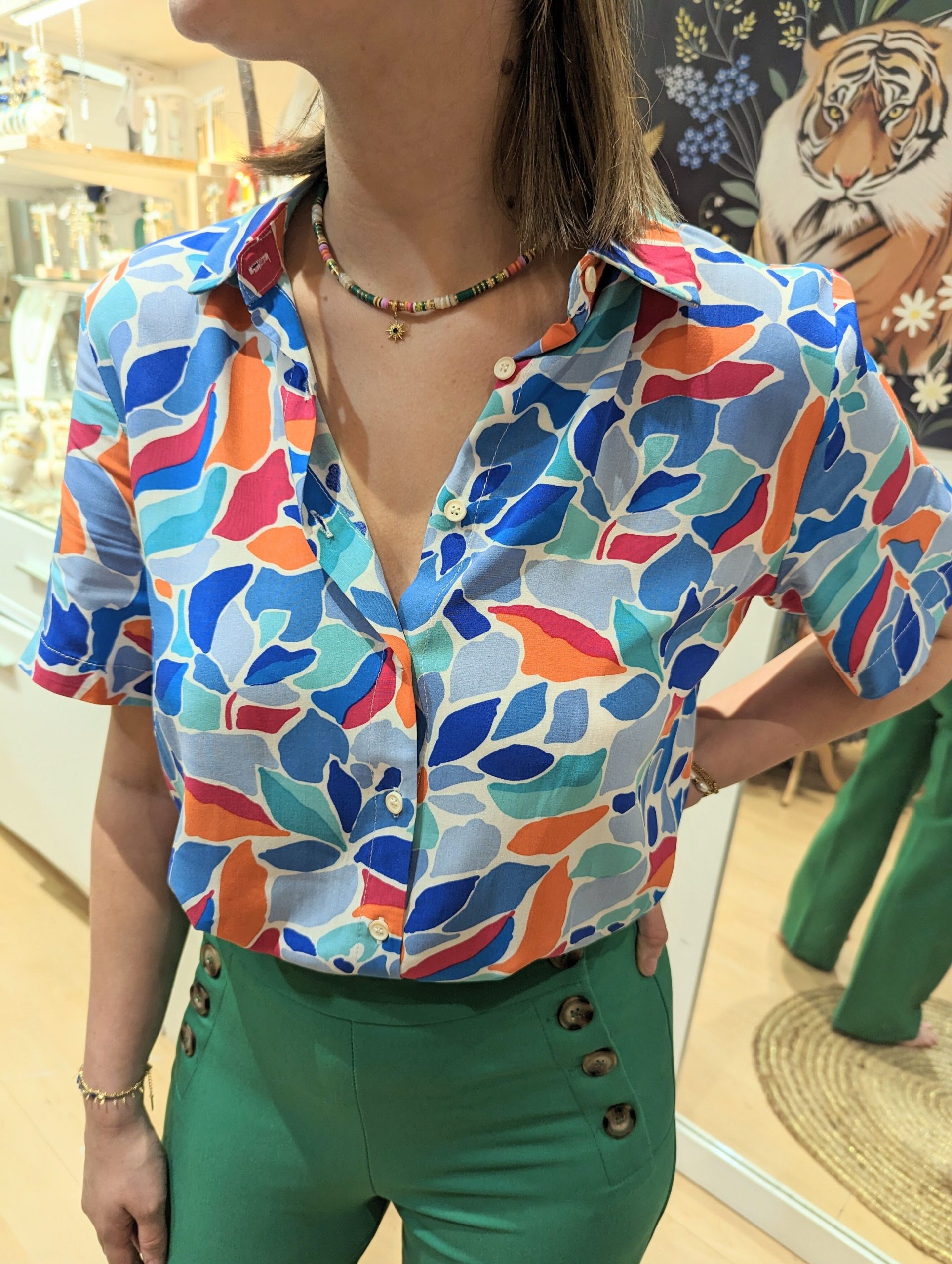 chemise christy bleu marque ycoo