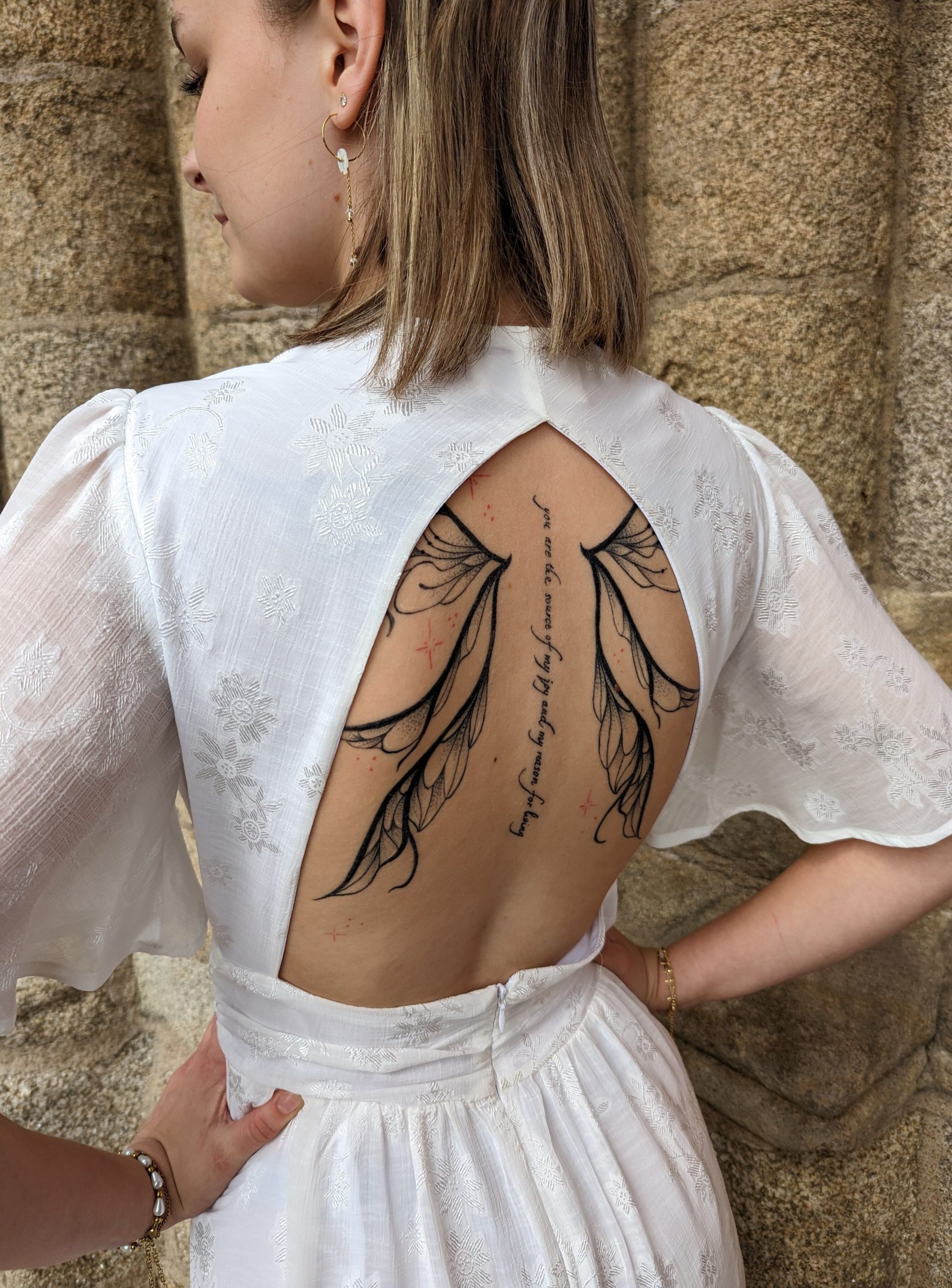robe gloria blanc marque jane wood fabrication française