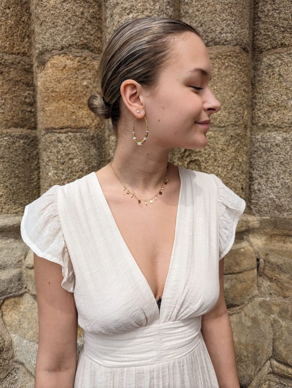 robe longue capucine blanc uni marque ycoo