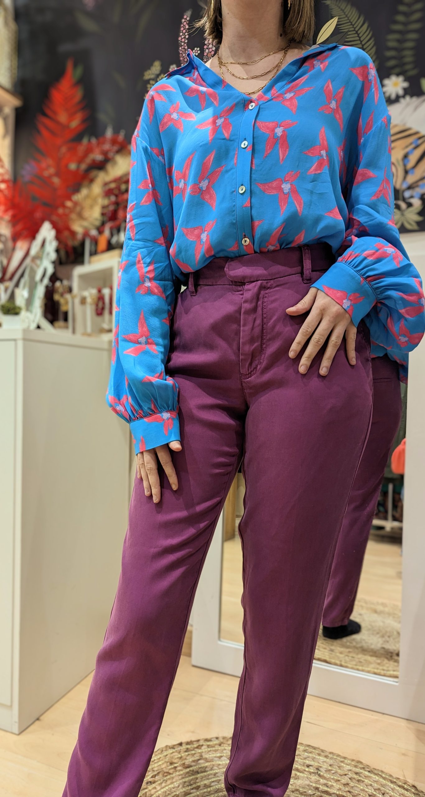 pantalon fluide thea tencel magnolia marque LABDIP