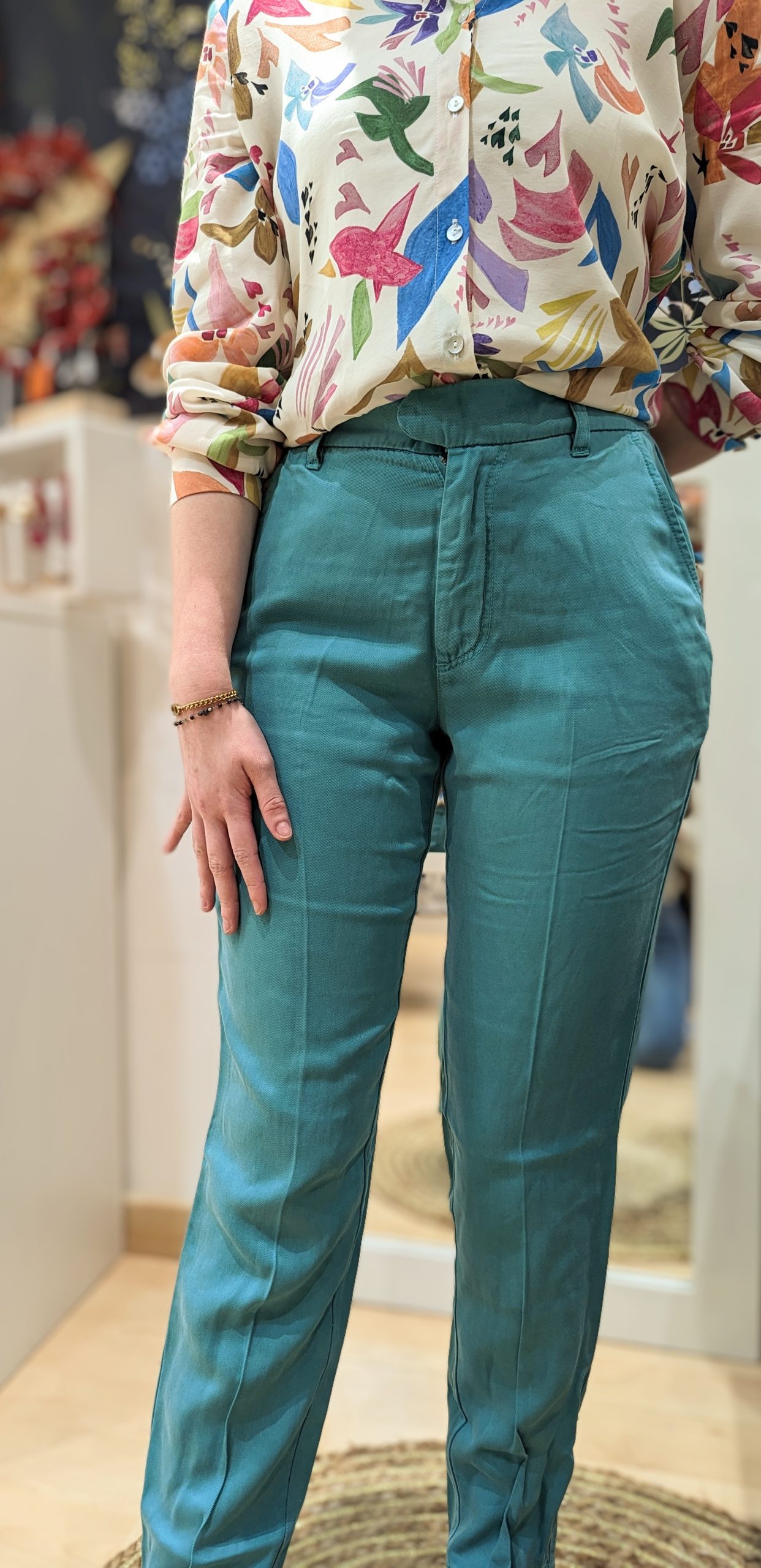 pantalon fluide thea tencel menthol marque LABDIP