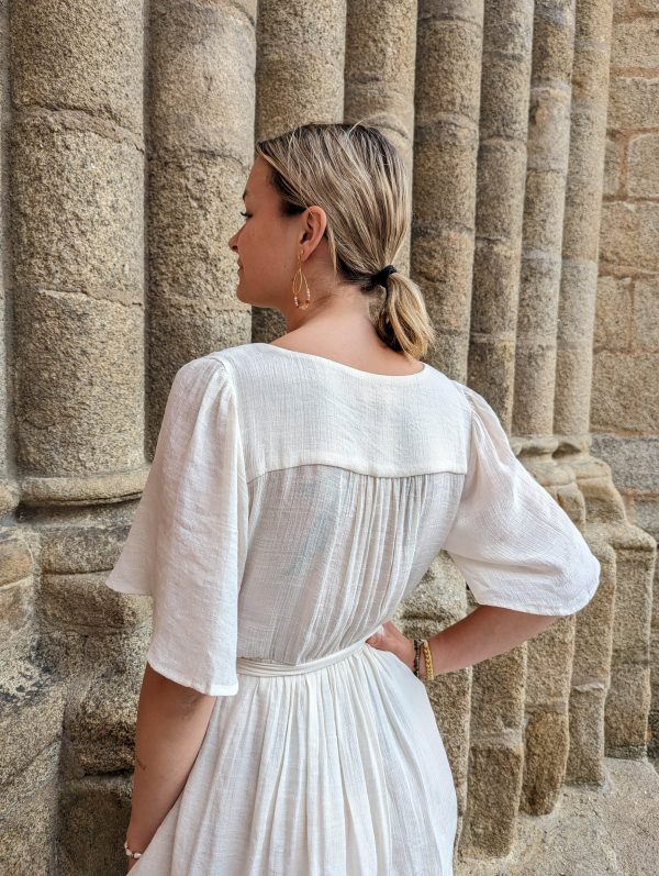 robe Stella courte ivoire uni marque ycoo