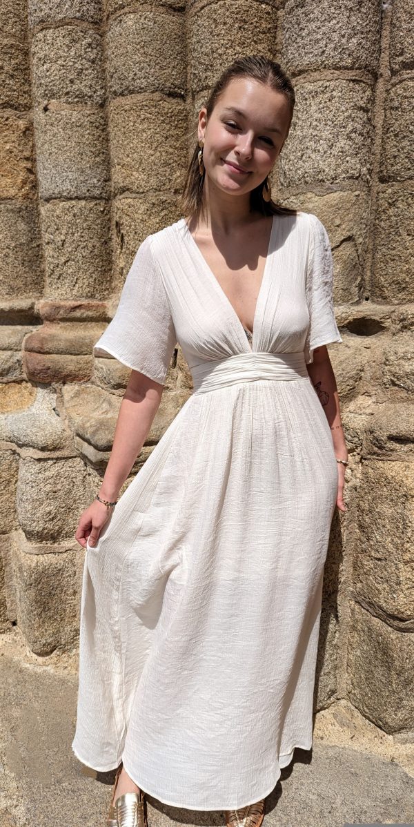 robe longue Tamara ivoire marque ycoo