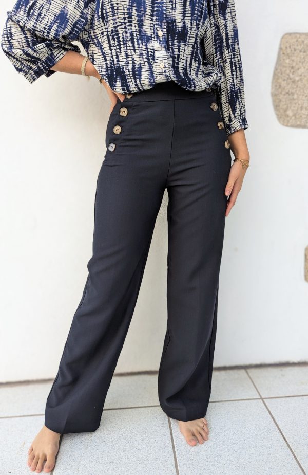 Pantalon Amanda marine marque YCOO.