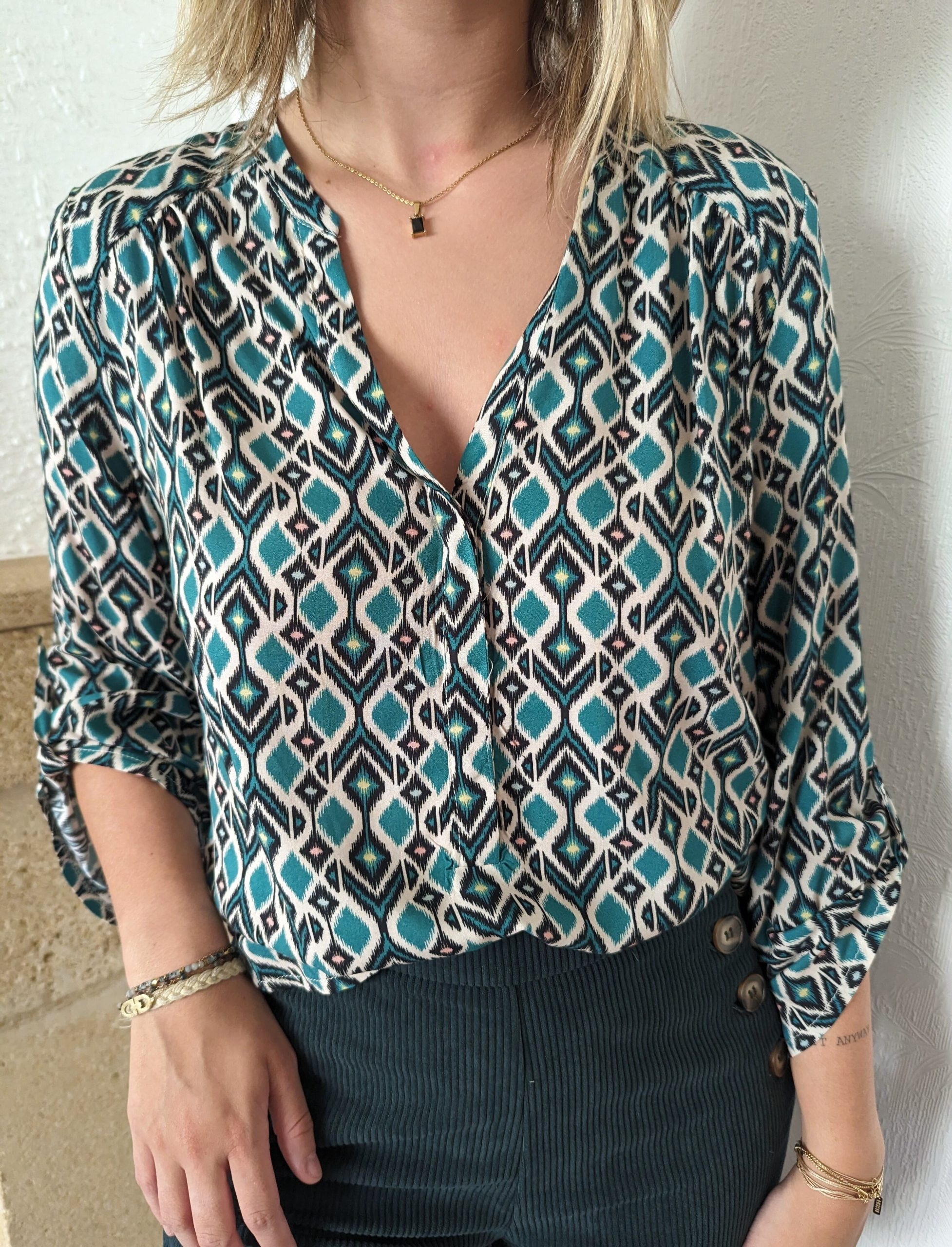blouse lili marque emma blue fabrication française