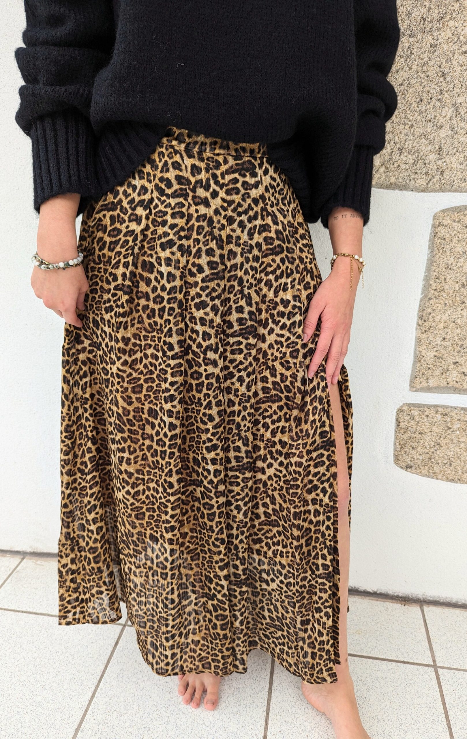Jupe longue Baya léopard marque ycoo