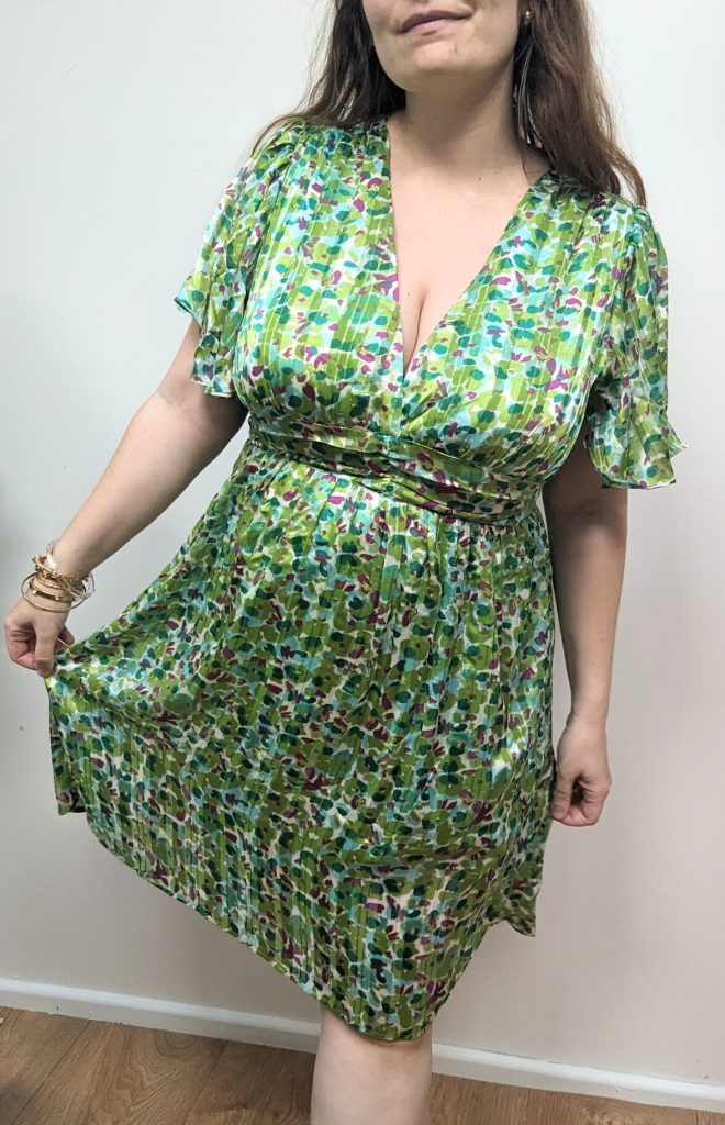 robe courte grandes tailles marque maelle couleur vert